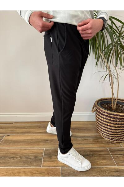 HOMAN WEAR Fitilli Likralı Jogger Pantolon Dar Paça, Katlamalı Paça Detayı , Bel Lastikli
