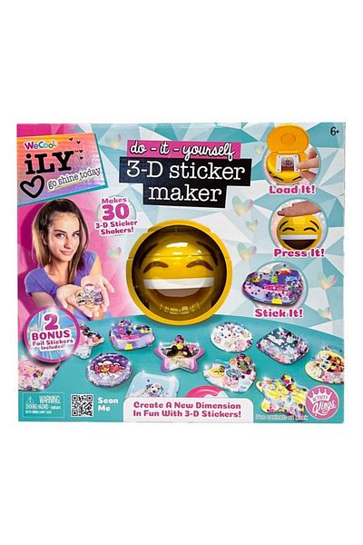 We Cool ILY Do-It-Yourself 3D Sticker Maker Kit