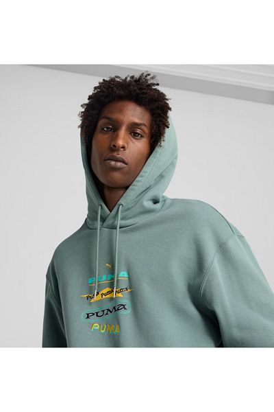 Puma Суичър с качулка с графичен дизайн WARDROBE ESS