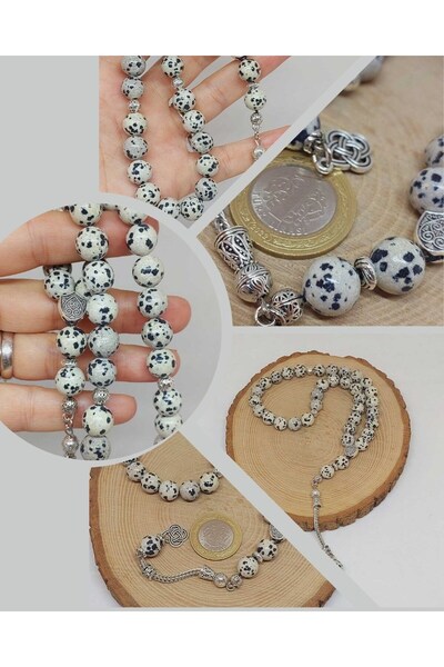 Yasamtohumu Jasper Stone 33 mărgele de rugăciune 10 mm (55990)