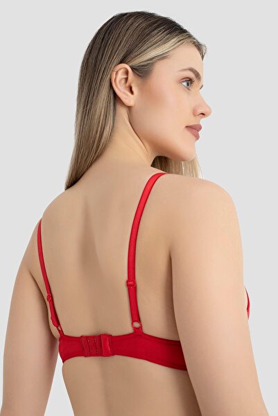 Arma Yıldız Набір з 3 штук чорно-біло-червоних бюстгальтерів з наповнювачем і кісточками для жінок