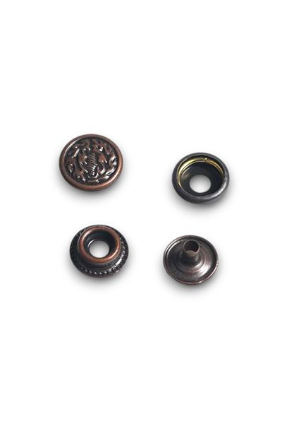 deri hobi 61 No Standard Patterned Snap Fasteners - 50 Sets