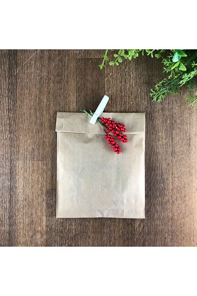 Bimotif Kraft Paper Bag 12X20 cm - 20 Pcs