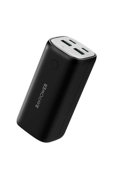 RavPower RP-PB208Pro 20000mAh GaN PD70W 4-Port Portable Charger Black