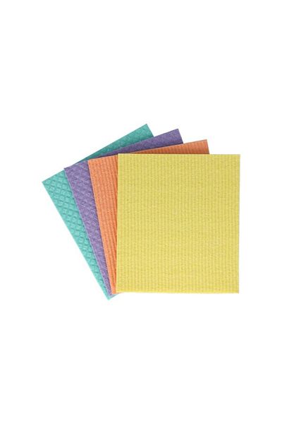 3M 4-Piece Ultrax Sponge Cloth Multicolor