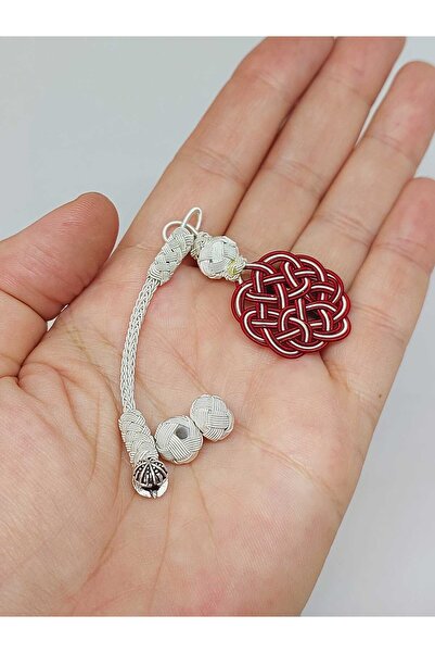 Yasamtohumu طقم كازازاز مصنوع يدويًا من النحاس مع شرابة وعبوتين (55974)