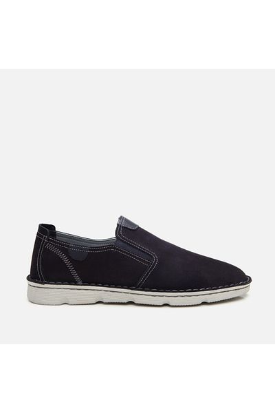 Hotiç Pantofi casual pentru bărbați din piele naturală bleumarin