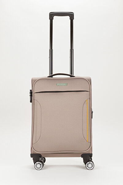 Fossil Unisex Vizon Körüklü Kumaş Kabin Boy Valiz