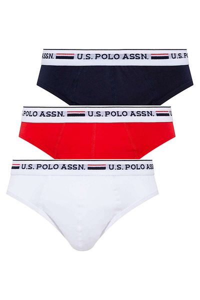 U.S. Polo Assn. Slip pentru bărbați, albastru bleumarin - alb - roșu