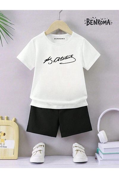 BENROMA Unisex Παιδικό Σετ Σορτς - Character Printed