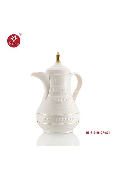 Rose Thermos Rose 712 Half Liter White Coffee Wrap