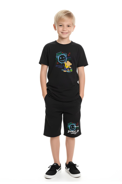 FYK COLLECTİON Superior Moto Štampano dečačka majica kratkih rukava Set gornj...
