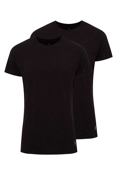 U.S. Polo Assn. Base. Polo Assn 80197 Men's 2-Piece Round Collar Short Sleeve Undershirt