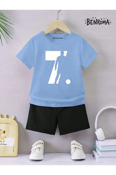 BENROMA Unisex Kids Shorts Set - Character Printed