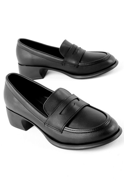 Lal Shoes & Bags Дамски мокасини с единична райета Zozo - черни