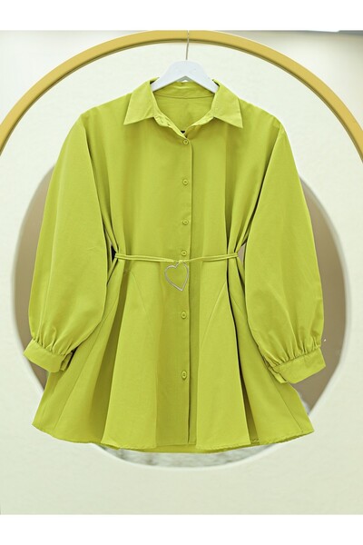 HİJABAYA Poplin Tunic - Buttoned and Piece Fabric