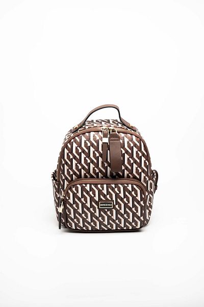 Silver Polo Γυναικείο σακίδιο πλάτης Silver & Polo Brown SP1130