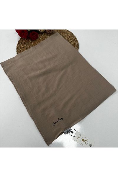 HAREM SCARF Βαμβακερό σάλι Latte Harem Nilda - HFN0111