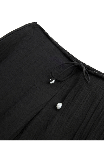 İpekyol Šněrovací kalhoty rovného střihu