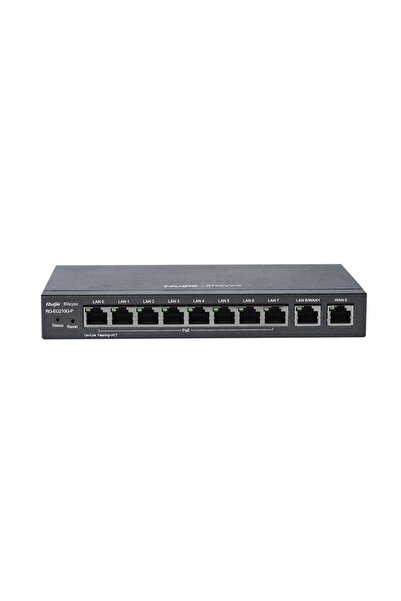 Rg-Eg210G-P 8 Port Poe+ 10-100-1000 Mbps Yönetilebilir Switch Hub Çelik Kasa