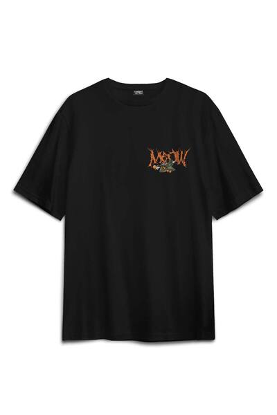 Kendim Seçtim Μπλουζάκι Unisex με γοτθικό Meow Boomber στο πίσω μέρος με στάμπα