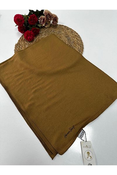 HAREM SCARF Χαρέμι ​​Voile Μεταξένιο Σάλι Φουντούκι HVH0210