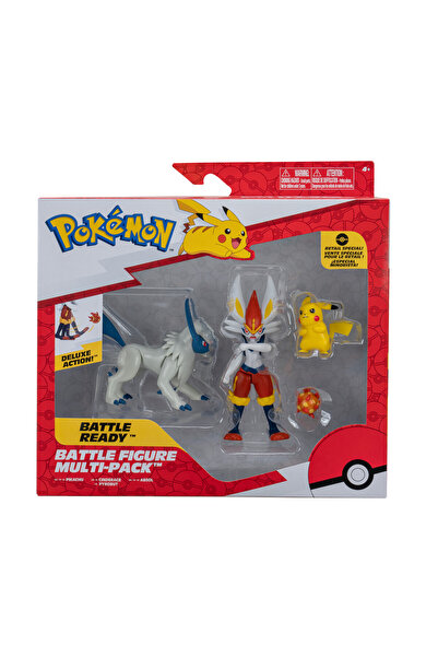 Pokemon مجموعة مجسمات المعركة متعددة الأغراض 3 في 1