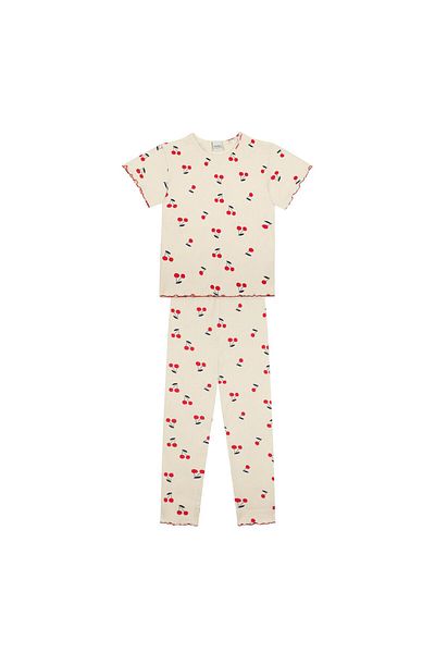 Antebies Cherry Short Sleeve Pajamas