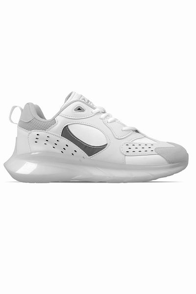 Lal Shoes & Bags Pantofi sport cu talpă transparentă multicoloră unisex Sharon-alb
