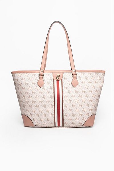 Silver Polo Silver & Polo Pink - Salmon SP1169 Geantă de umăr pentru femei