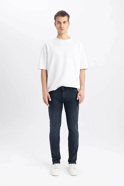 DeFacto Pedro Slim Fit Skinny Fit Κανονική μέση στενό τζιν παντελόνι R8791az23sp