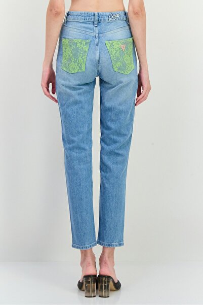 Guess Women Skinny Fit Washed Denim Jeans, Blue