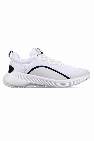 Lal Shoes & Bags Pantofi sport cu talpă groasă cu șireturi pentru femei Blood-alb