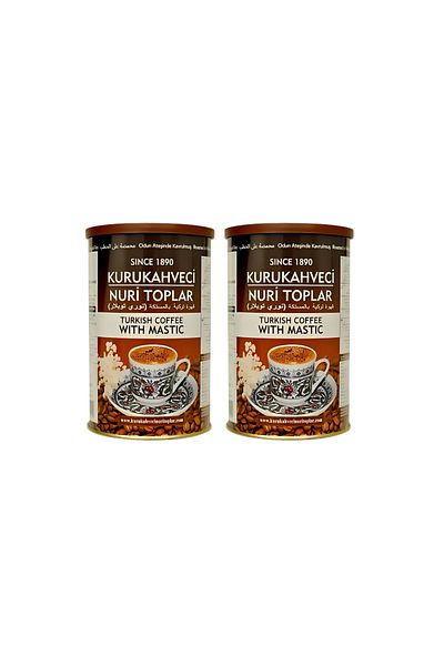 Nuri Toplar Gum Mastic Turkish Coffee 2x250 gr (500 GR)
