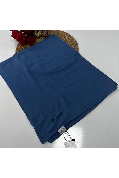 HAREM SCARF Μπλε Χαρέμ Nilda Βαμβακερό Σάλι - HFN0104