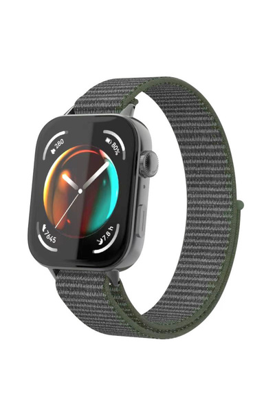 Nezih Case Huawei Watch Fit 3 / Fit 4 / Fit 4 Pro Compatible a Quality Launch Straw Weave Nylon Sports Band