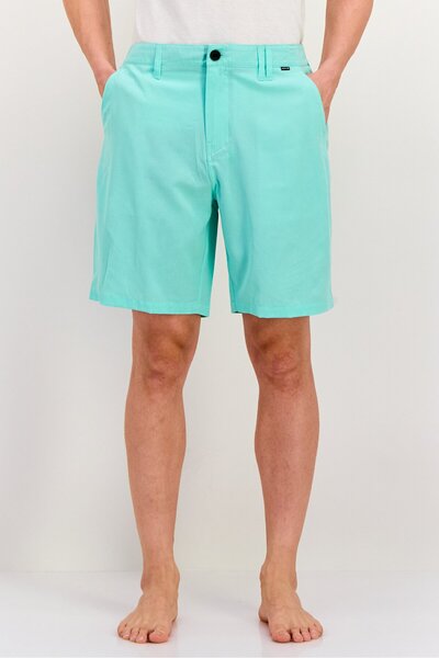 Hurley Men Regular Fit Brand Logo 9 Inseam 20 Outseam Board Shorts, Turquoise
