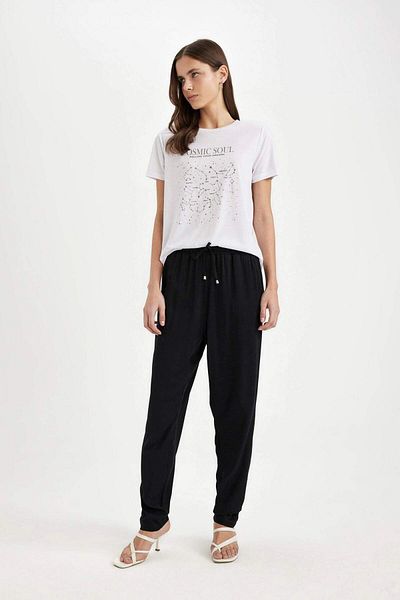 DeFacto Pocketed Elastic Waist Woven Trousers L3164az23sm