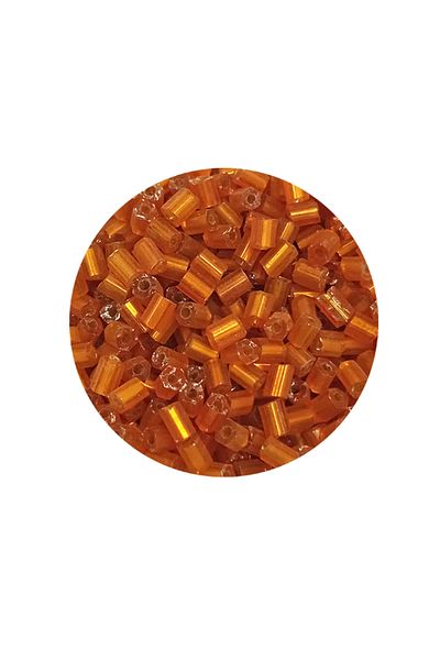 STUMBANNG Cut Glass Beads 2mm - 60 Grams - Transparent Dark Orange - Bnc375