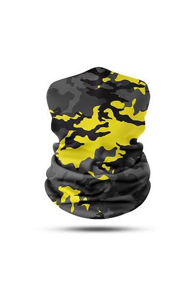 Vexo Yellow Bandana - Camouflage Design