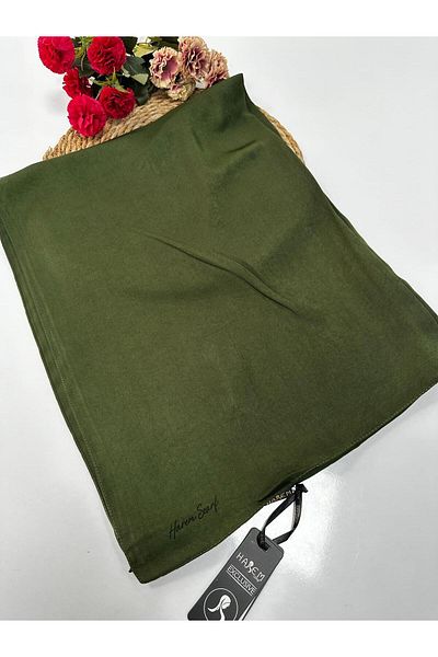 HAREM SCARF Χαρέμ Feyza Luxury Shawl Khaki HFS0118