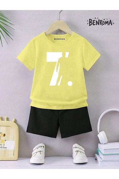 BENROMA Unisex Kids Shorts Set - Character Printed
