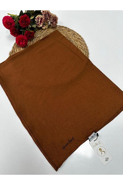 HAREM SCARF Taba HVH0218 - Μεταξωτό σάλι Harem Voile
