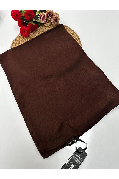 HAREM SCARF Harem Feyza Luxury Shawl Bitter Brown HFS0104