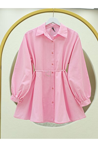 HİJABAYA Tunica din Poplin - Cu Nasturi si Tesatura Track