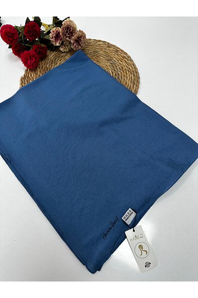 HAREM SCARF Χαρέμι ​​Voile Μεταξένιο Σάλι Indigo HVH0203