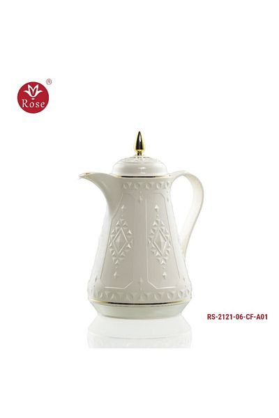 Rose Thermos Rose 2121 Half Liter White Coffee