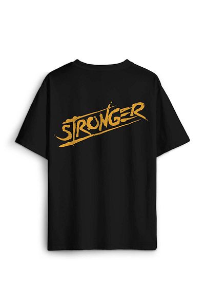 Kendim Seçtim Stronger Sportsman - Tricou supradimensionat cu imprimeu în spate în față Tricou unisex