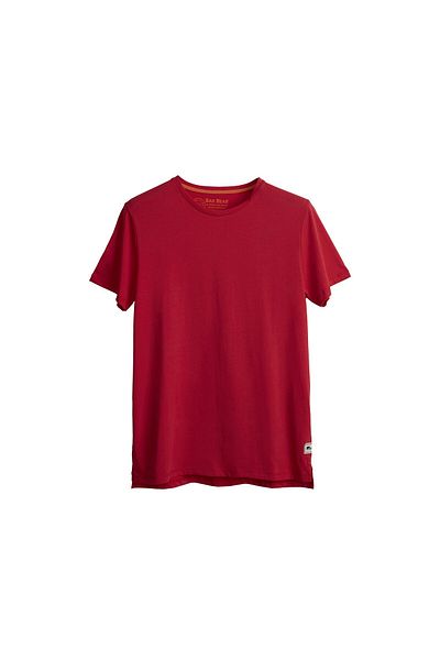 Bad Bear Major T-shirt Crimson Red Red Basic Men's T-Shirt