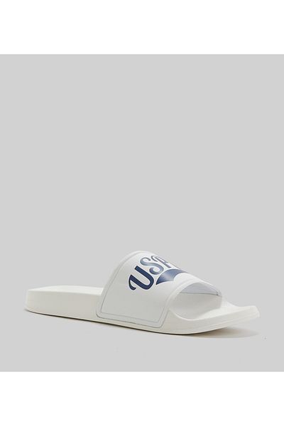 U.S. Polo Assn. Luvy Glb Men Men White Flip Flops And Slides